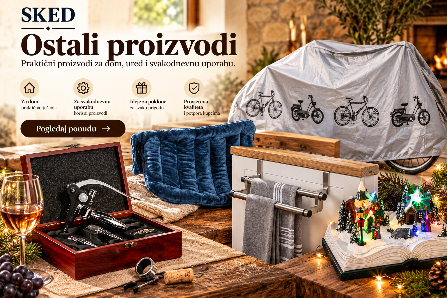 Ostali proizvodi iz SKED ponude – praktični artikli za dom, ured i svakodnevnu uporabu